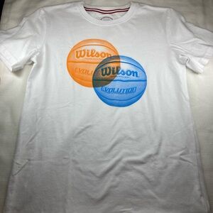 Wilson White Crew Neck T-Shirt
